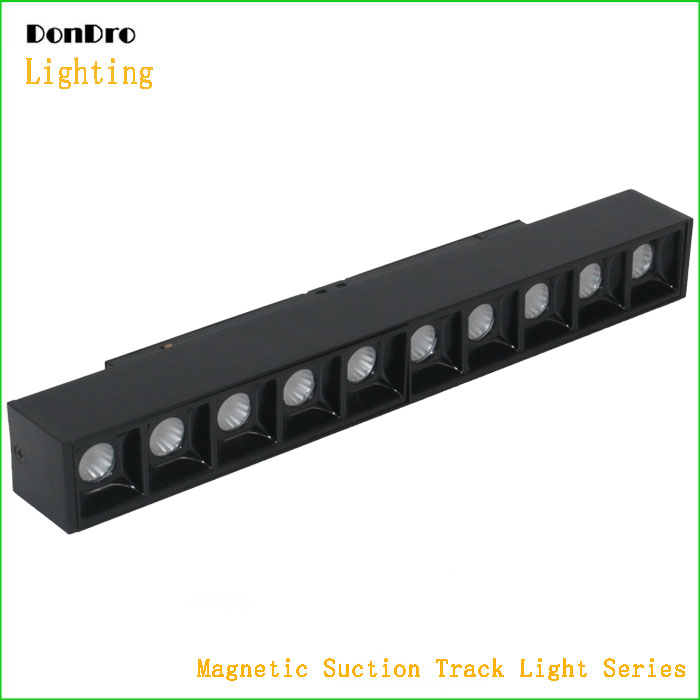 Magnetic suction track light