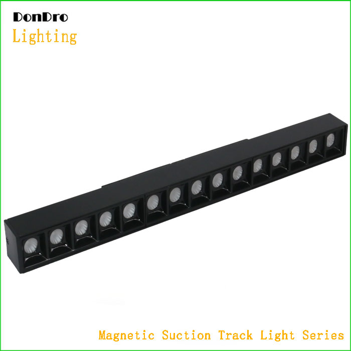 Magnetic suction track light