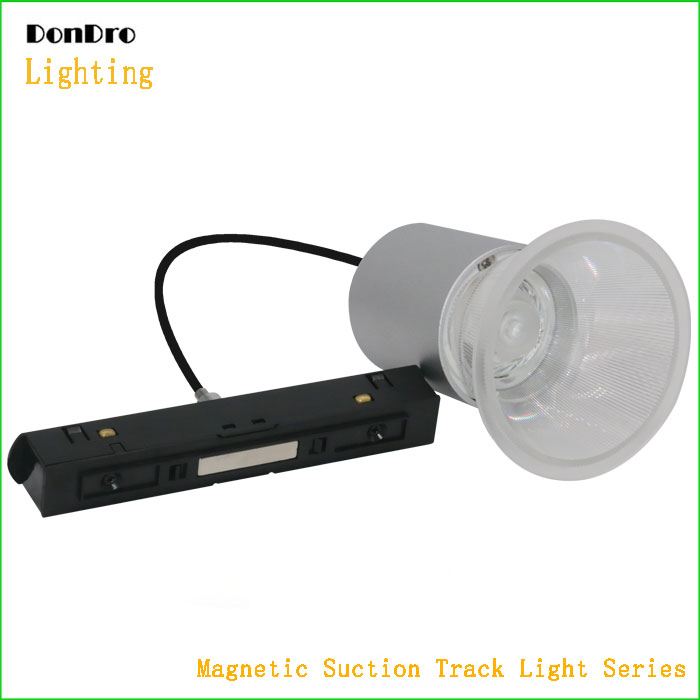 Magnetic suction track light