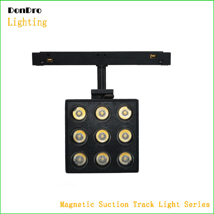 Magnetic suction track light