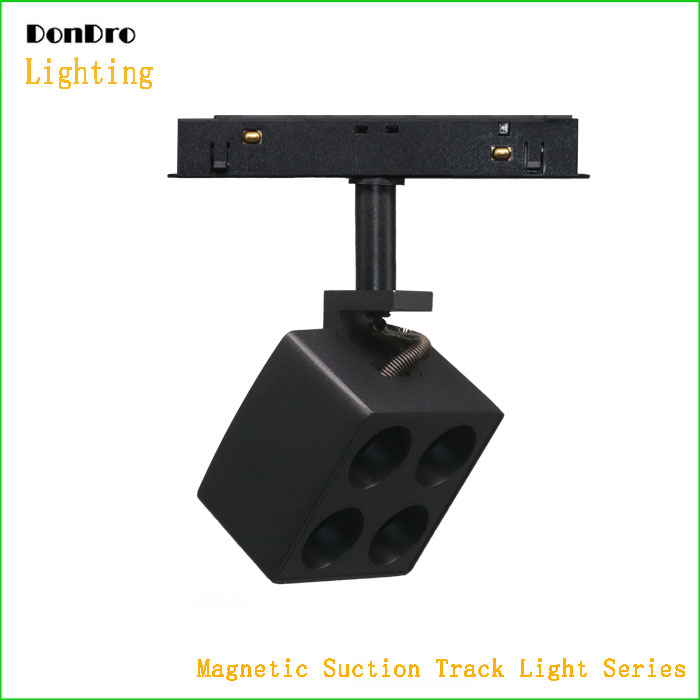 Magnetic suction track light